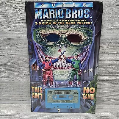 Super Mario Bros 3D Glow In The Dark Poster Pack Audio Cassette Sealed Nintendo • $39.99