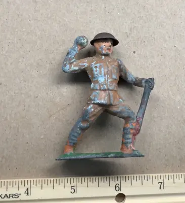 Vintage Lead Toy Soldier Grenadier • $12