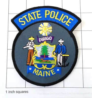 Maine State Police -- State Police Embroidered Shoulder Patch   -  New • $6.50