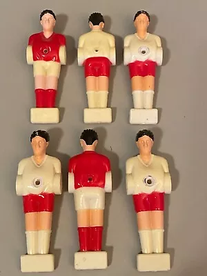 Vintage Foosball Table Men: 1 Man (White & Red) (1/2  Inner Diameter) • $4.99