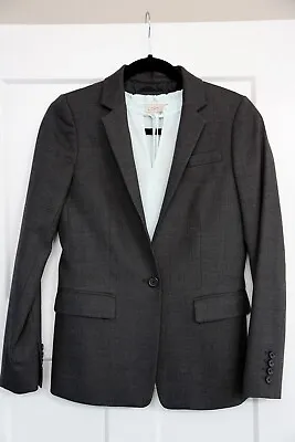 J Crew Suit Jacket Women Gray Wool Size 0 • $20