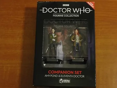 £39.99 • Buy 11th DOCTOR & AMY POND Eaglemoss BBC Doctor Who Figurine Companion Set #1  2018