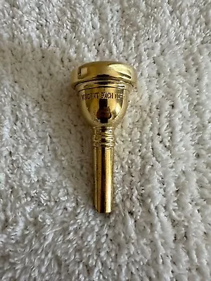 Vincent Bach Corp 7 Small Shank Trombone Mouthpiece In Gold Plate • $35