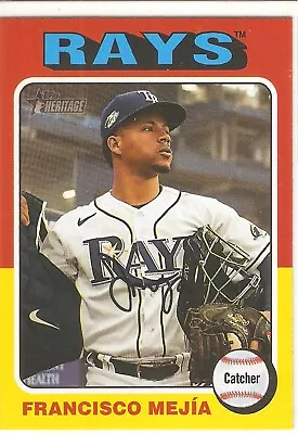 2024 Topps Heritage Francisco Mejia Short Print Baseball Card #40 • $2