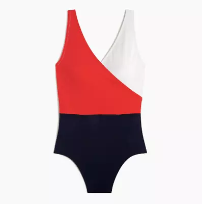 J.Crew Women's $85 Colorblock One-Piece Swimsuit Size XS AY521 • $25