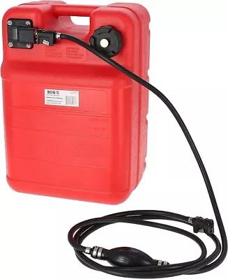 Boat Gas Tank Kit 6 Gal - Plastic Outboard Marine Boat Fuel Tank With Fill Hose • $82.99