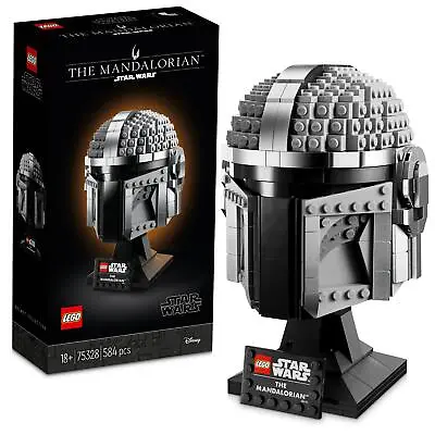 £52.49 • Buy LEGO Star Wars The Mandalorian Helmet Collectible Model Decoration Set 75328