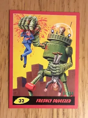 Mars Attacks The Revenge 2017  Red Boarder Card 32 Freshly Squeezed • £2.99
