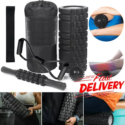 Yoga Massage Roller Foam Roller Ball Spiky Muscle Relief Training Exercise Sets • $29.95