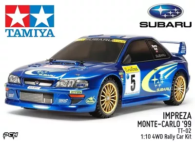 TAMIYA 1/10 1999 Subaru Impreza Monte-Carlo TT-02 4x4 Rally Kit TAM58631A • $139.99