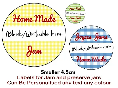 £1.95 • Buy PERSONALISED PRESERVE JAM JAR LABEL STICKERS Preserves, Honey Chutney Etc  4.5cm