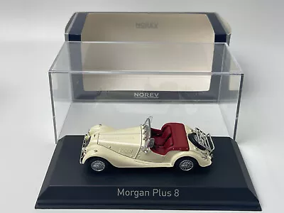 1/43 NOREV Morgan Plus 8 1980 White Royal Lvory 2703031 • $45.99