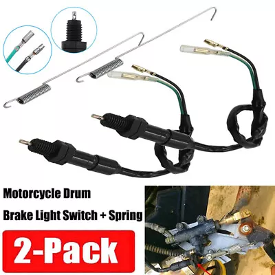 Universal Motorcycle ATV Rear Brake Stop Light Switch For Honda CB Suzuki Yamaha • $7.99