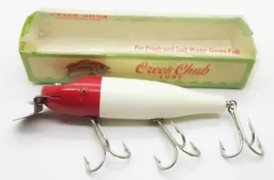 A22) Vintage Creek Chub 6902 Striper Pikie Minnow Fishing Lure With Correct Box • $11.50