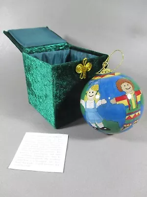 $9.50 • Buy Li Bien Chinese Christmas Glass Ornament In Green Velvet Box 2001 Pier 1 Imports