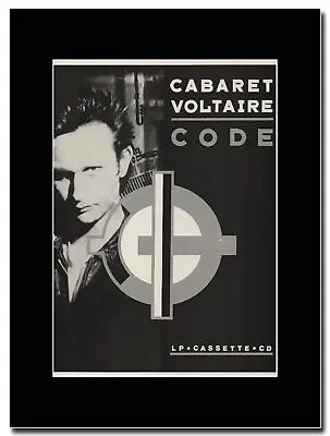 Cabaret Voltaire - Code - Matted Mounted Magazine Artwork • $21.12