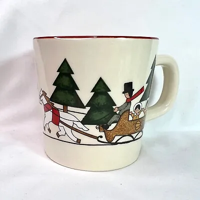 Mason's Ironstone Christmas Village Child's Mug Winter Holiday Tea Cup • $9.95