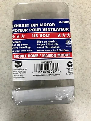 RV - Mobile Home - 115 Volt Fan Motor - Fits Exhaust Fan - Bath Fans & More • $32.99