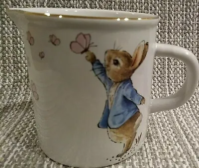 BEATRIX POTTER CREAMER Peter Rabbit Gold Rim NEW • $16.20