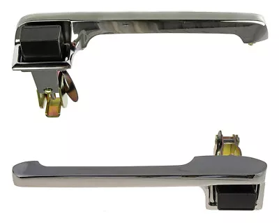 Outside Exterior Door Handles Pair Chrome Metal For 1980-1996 F150 F250 Bronco • $42.95