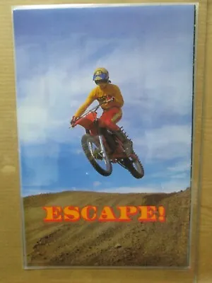 $44.97 • Buy ESCAPE 1968  Vintage Mini Poster Motocross Dirt Bike Moto Laminated Inv#G6805