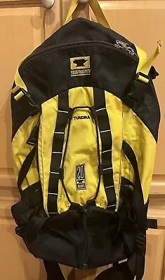 Mountainsmith Tundra 20 Years Backpack Black And Yellow Stiff Padded Back  VGUC • $34.99