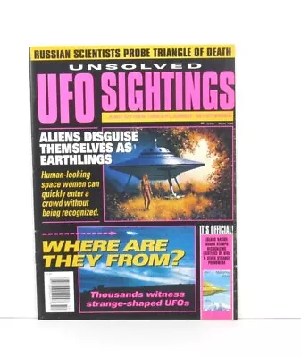 Unsolved UFO Sightings Vol. 2 No. 4 Winter 1995 GCR Publishing UFOS Aliens GD • $9.99