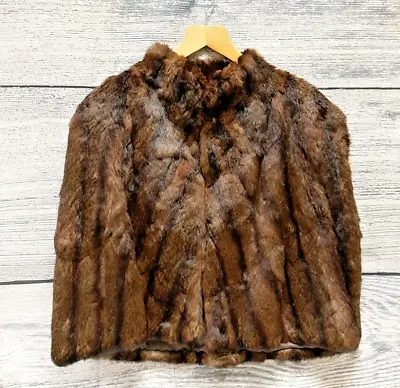 £19.99 • Buy Vintage Real Fur Cape Stripe Fur (FS22)