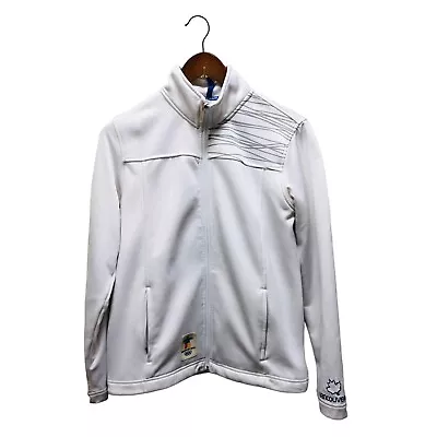 Elevate 2010 Vancouver Winter Olympics Full Zip White Jacket Women's Small S11 • $0.99