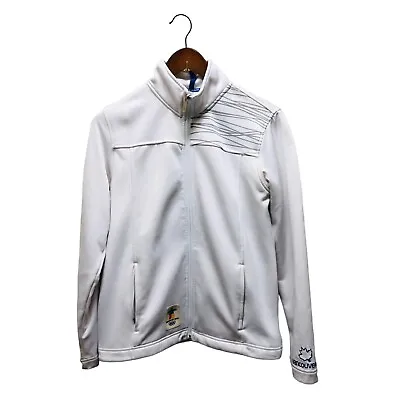 $12.99 • Buy Elevate 2010 Vancouver Winter Olympics Full Zip White Jacket Women's Small