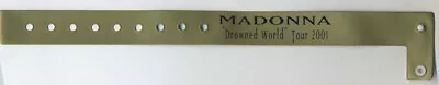 MADONNA 2001 TOUR BACKSTAGE PASS WRIST STRAP Gold • $9.99