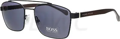 Hugo Boss 1117/S 003IR Men's Matte Black/Grey Lenses Pilot Sunglasses • $58.99