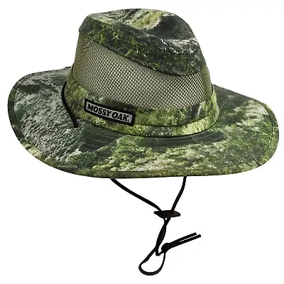 Mossy Oak Safari Brim Hat (L/XL)- MOMCR/ Brown • $14.99