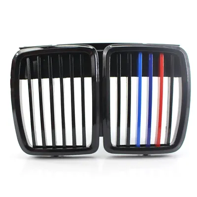 For 1982-1994 BMW E30 Grill 3Series Front Hood Kidney Grille M3 Look Shiny Black • $40.08