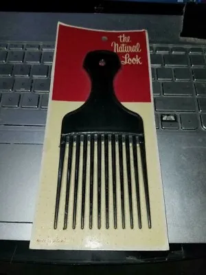 $9.99 • Buy Vintage 60's 70's Afro  Hair Comb Pick Brand New Sealed NOS