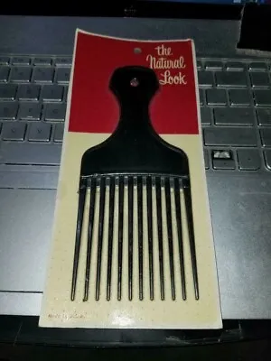 Vintage 60's 70's Afro  Hair Comb Pick Brand New Sealed NOS • $9.99