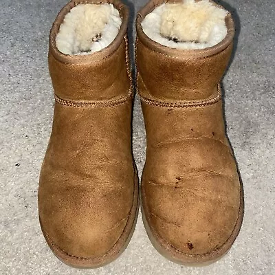 Ladies Chesnut Short Ugg Boots Size UK 5 • £3.99