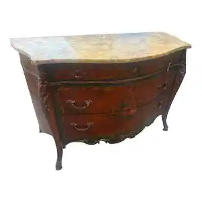 Jordan Marsh Company Mass USA Hand Painted Marble Top Commode • $1480