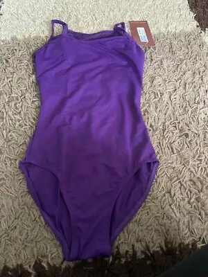 Purple Bloch/Mirella Crinkle Mesh Back Camisole Leotard  - All Sizes  M2116LM • £15