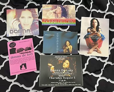 $12 • Buy Donna De Lory REMIXES CD + 5 Promo Postcard Flyer Set Madonna Background Singer