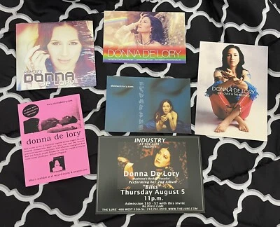 $12 • Buy Donna De Lory REMIXES CD + 5 Promo Postcard Flyer Set Madonna Background Singer