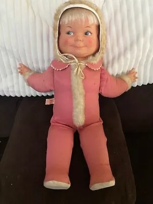 Vntg 1968 Little Lost Baby Doll With 3 Rotating Faces Laugh Cry Sleep • $19.99