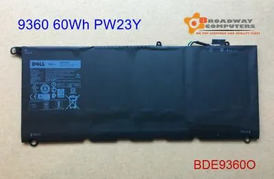 Original PW23Y Battery For Dell XPS 13 9360 4 Cell 60Wh TP1GT RNP72 • $80