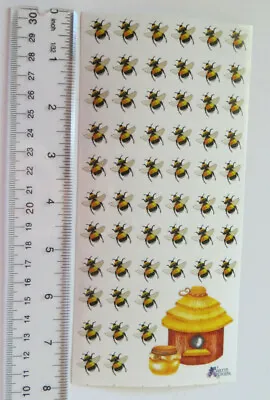 Antique Collection Violette MINI BEES - Sheet Of Mini Bees Stickers #C124 • $3.69