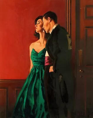 Scottish Artist Jack Vettriano Picture The Dancer 1997 Splendid Mounted Print • £12