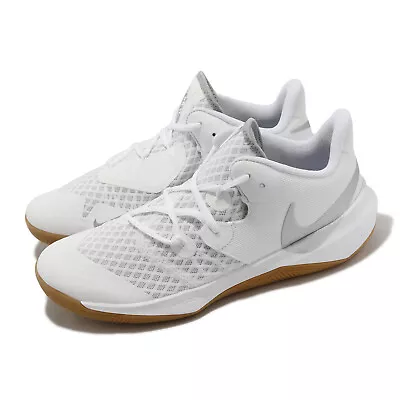 Nike Zoom Hyperspeed Court SE White Silver Gum Men Volleyball Shoes DJ4476-100 • $121.36