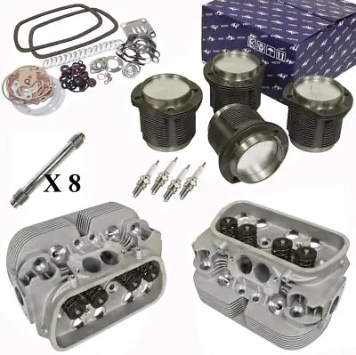 1914cc Air-cooled Vw Bug Engine Rebuild Kit Top End GTV-2 Heads & Pistons • $1289.95