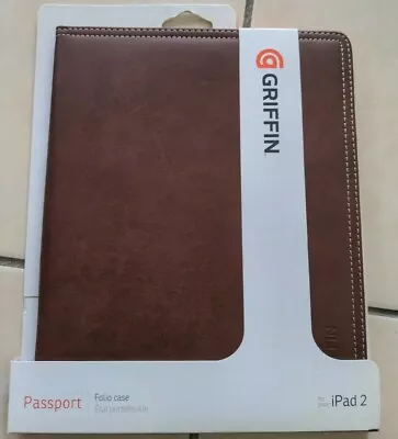 Griffin  Passport Case Cover For Apple IPad2/3/4 - Dark Brown With Tan GB03770 • £6.99