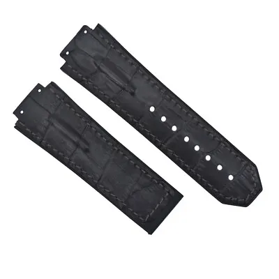 $19.95 • Buy 28mm Leather Band Strap For 48mm Hublot Big Bang Ceramic F1 King Power Black