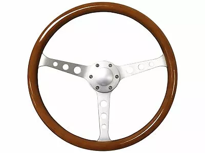 1970-87 Mopar S6 Classic Wood Steering Wheel Kit 3 Spoke-Holes • $316.79